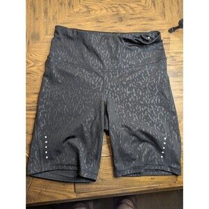 Old Navy Active Shorts Women's Size Large Black Extra High Rise Bike Shorts